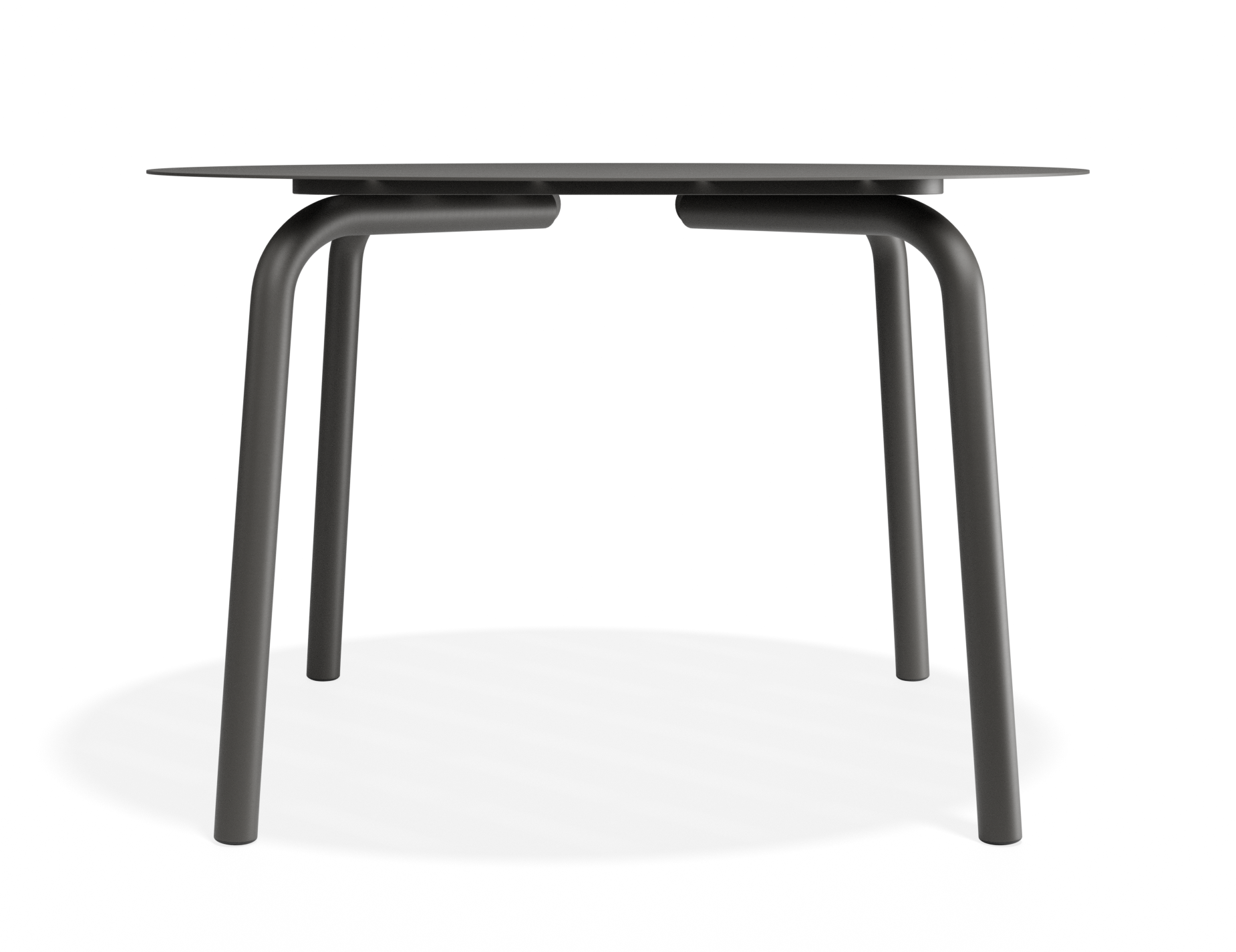 Roku Round Dining Table - Outdoor - Matte Charcoal