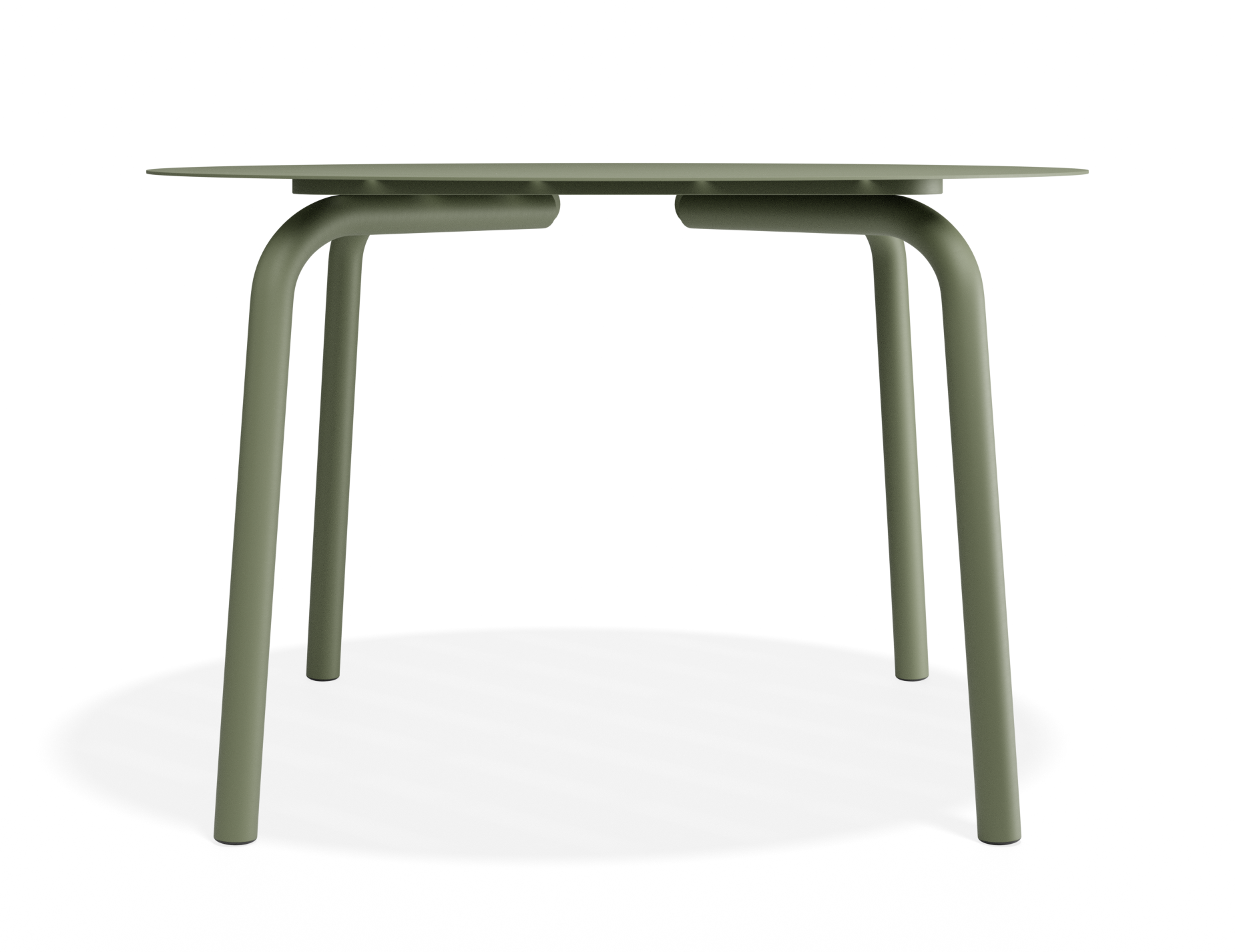 Roku Round Dining Table - Outdoor - Matte Eucalyptus Green