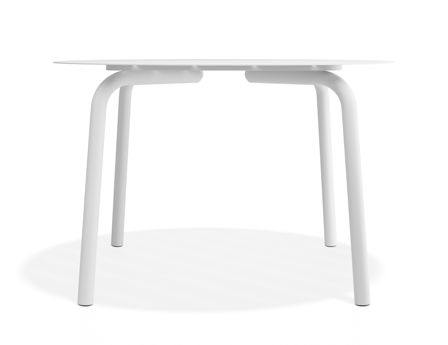 Roku Round Dining Table - Outdoor - Matte White