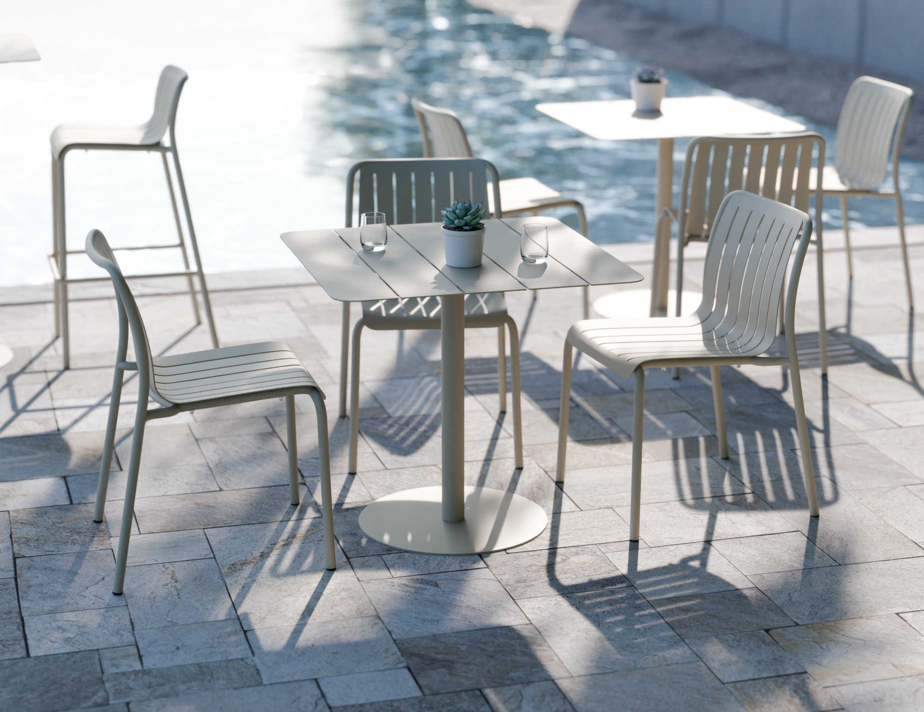 Roku Bar Stool - Outdoor