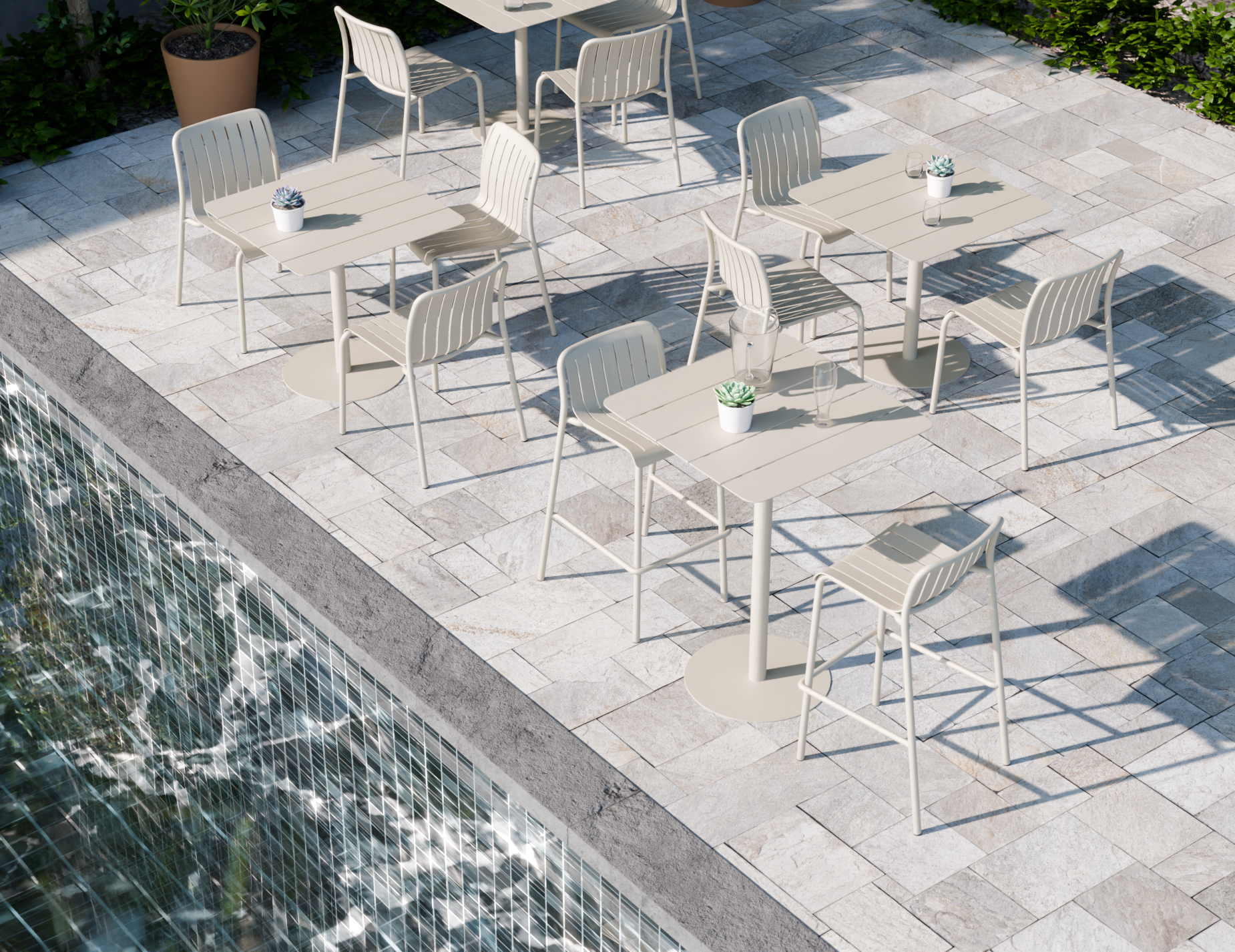 Roku Bar Stool - Outdoor