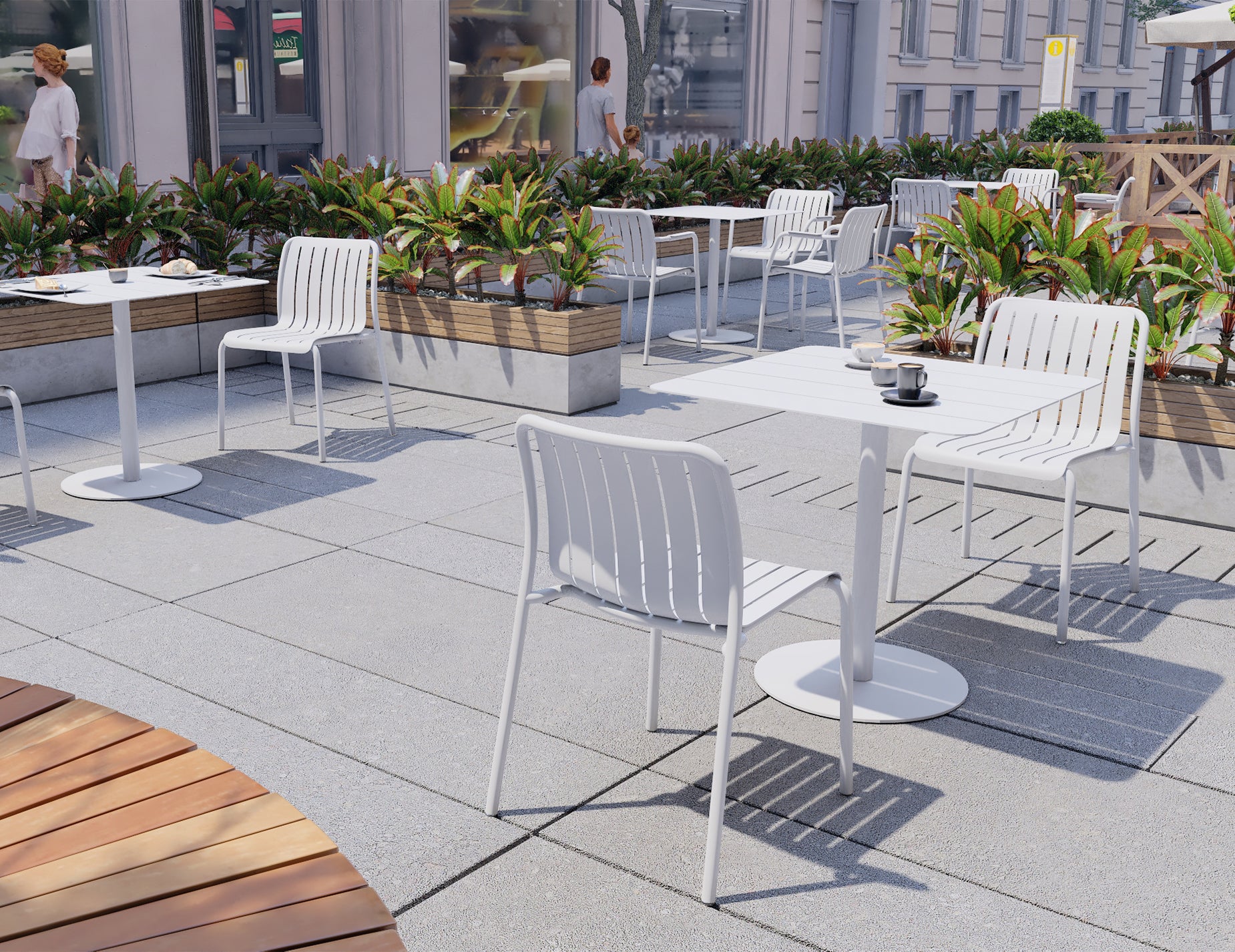Roku Dining Chair - Outdoor - Matte White