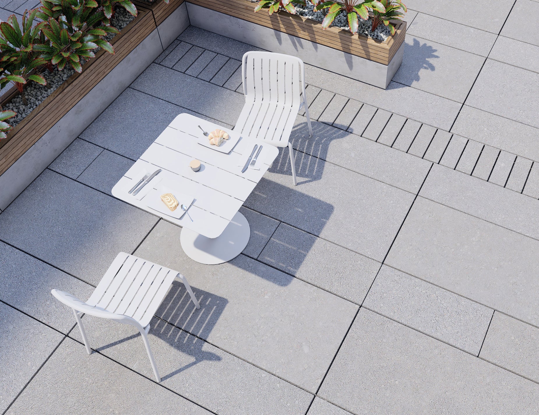 Roku Dining Chair - Outdoor - Matte White