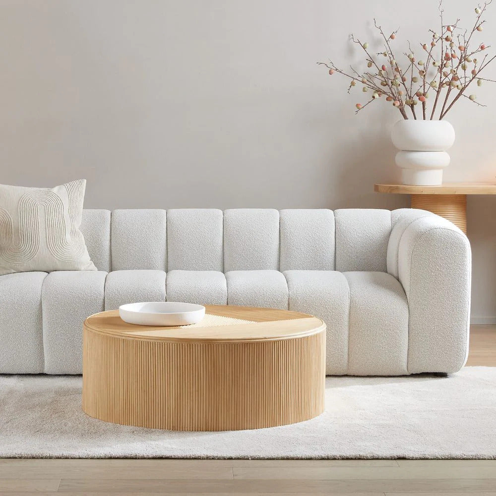 Clarence 3 Seater Sofa - Vanilla Boucle