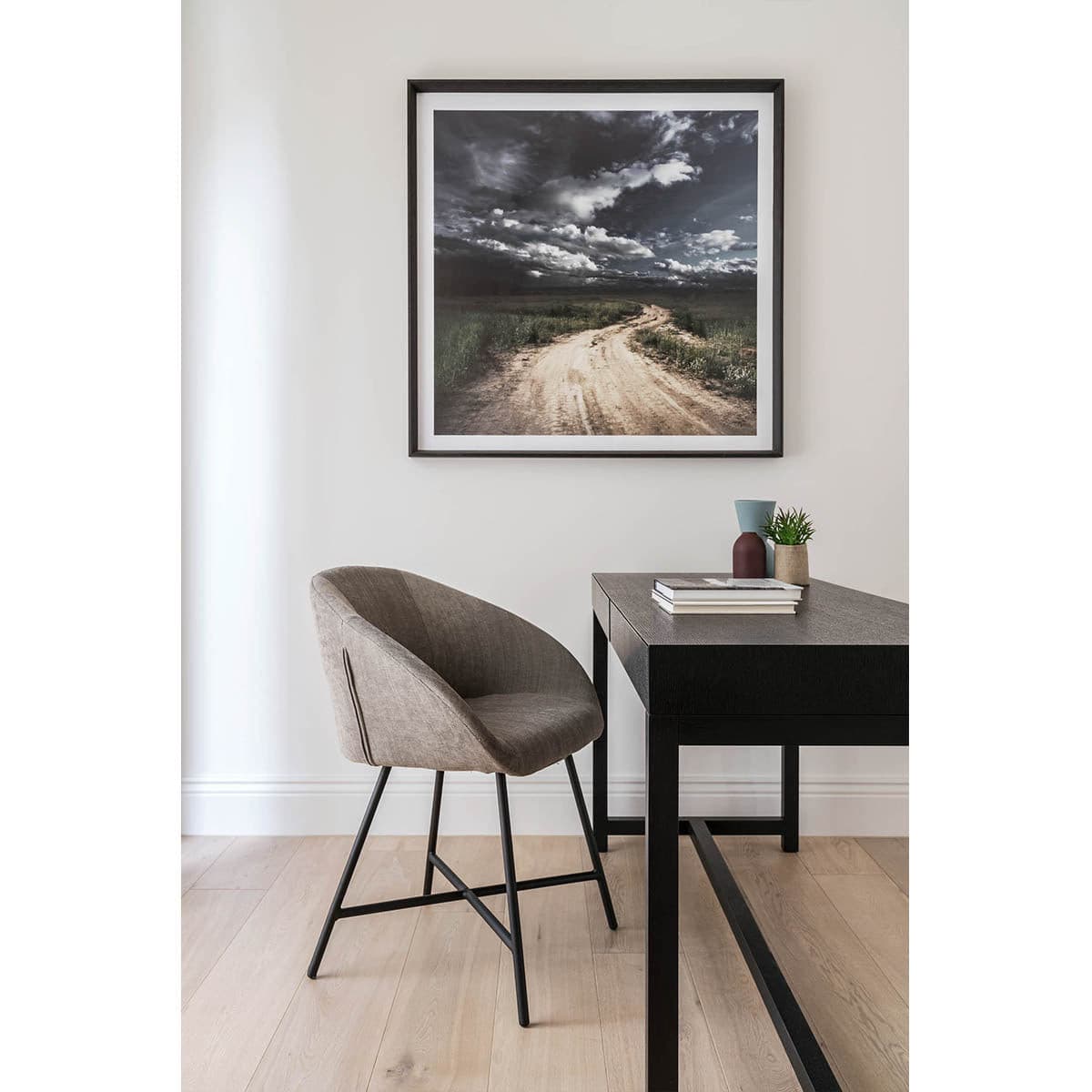 Provincial Dining Chair (Dark Grey).