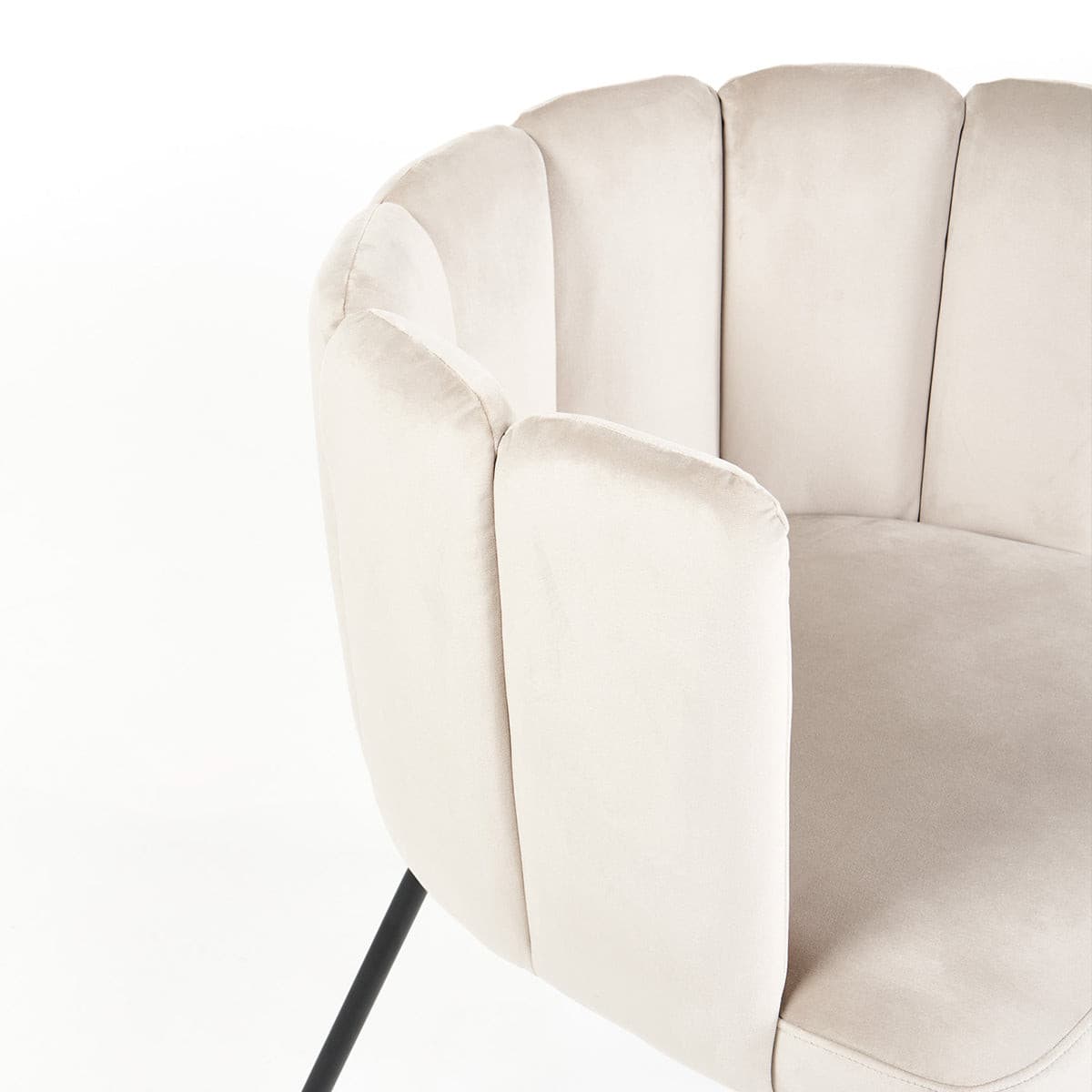 Bubble Chair (Bone Velvet).