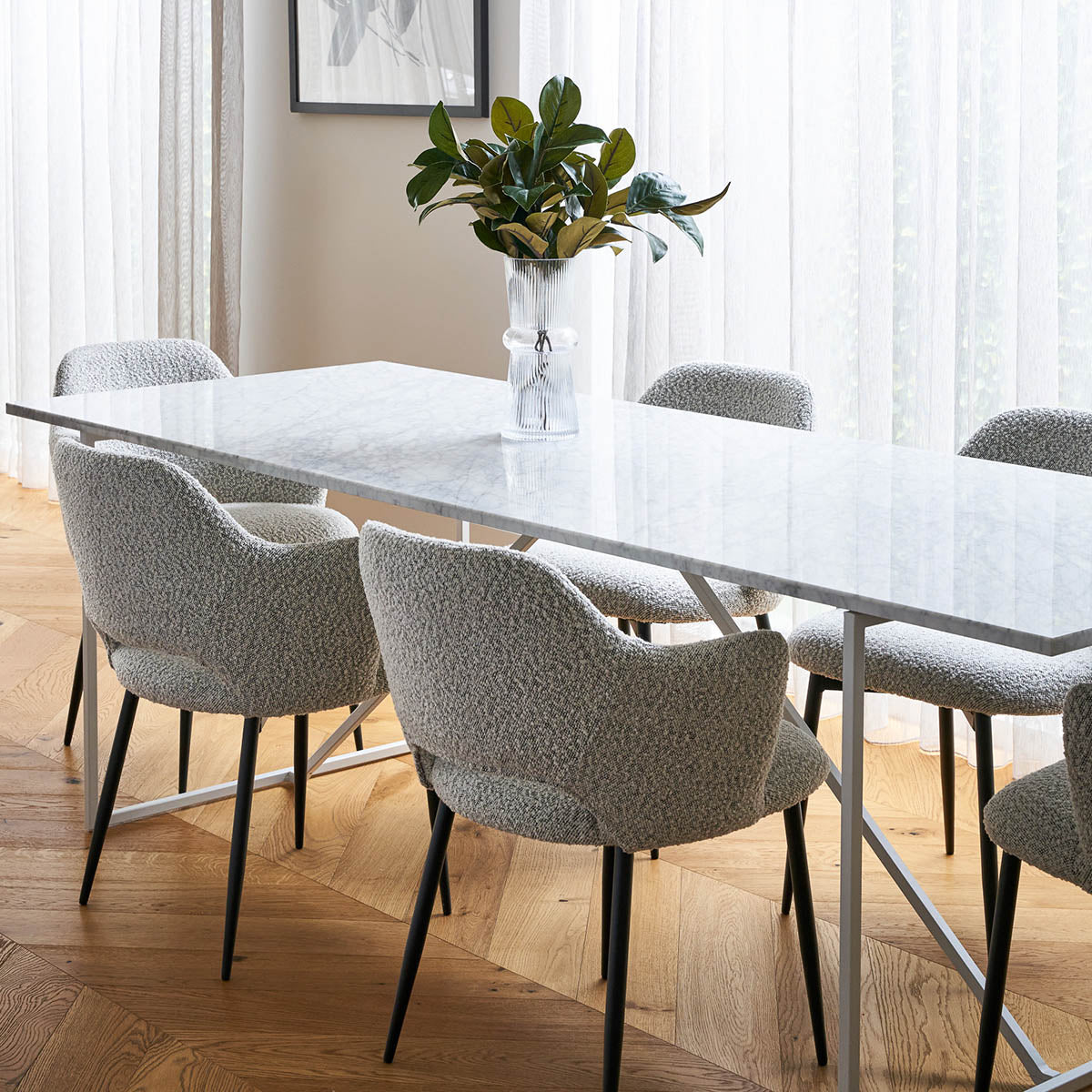 Nala Dining Table (White).