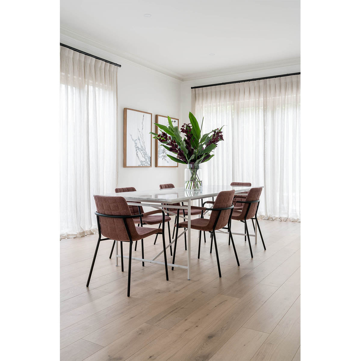 Mishy Dining Chair (Dusty Pink).
