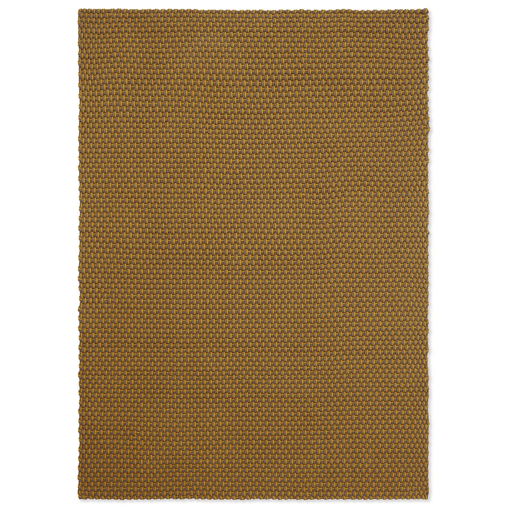 Lace Outdoor Rug (Mustard-Taupe).