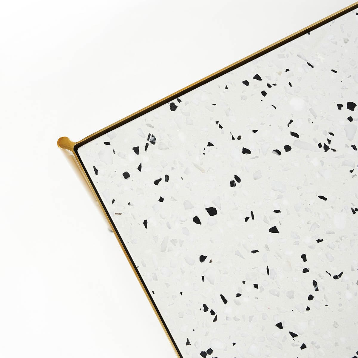 Luwin Console Table (Gold/White Terrazzo).
