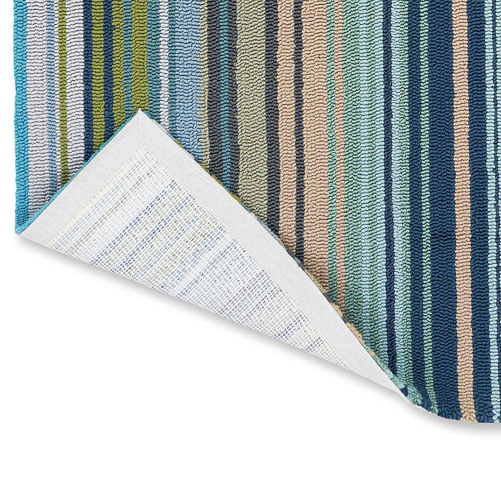 Spectro Stripes Outdoor Rug (Marine).