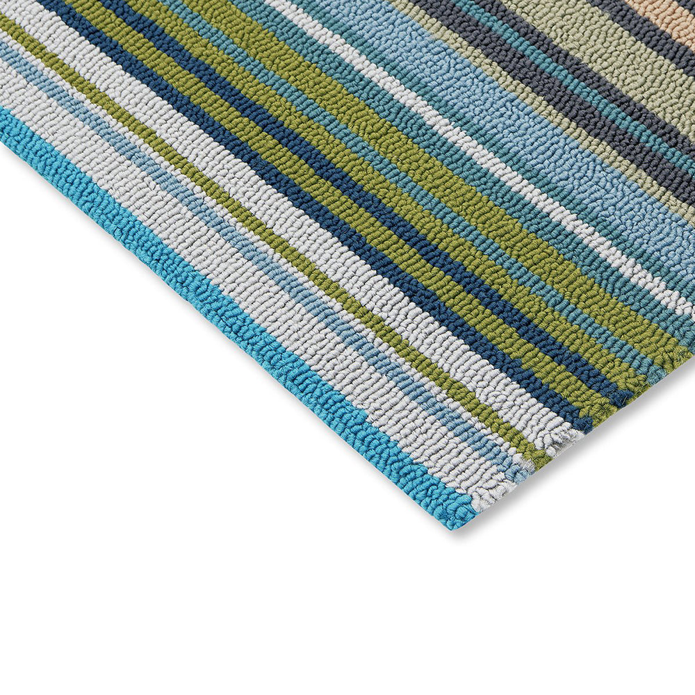 Spectro Stripes Outdoor Rug (Marine).