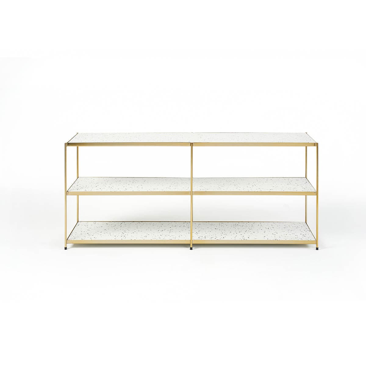 Luwin Console Table (Gold/White Terrazzo).