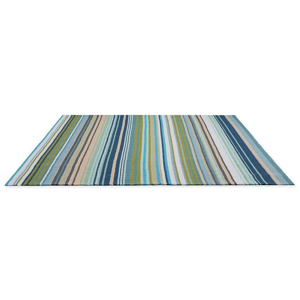 Spectro Stripes Outdoor Rug (Marine).