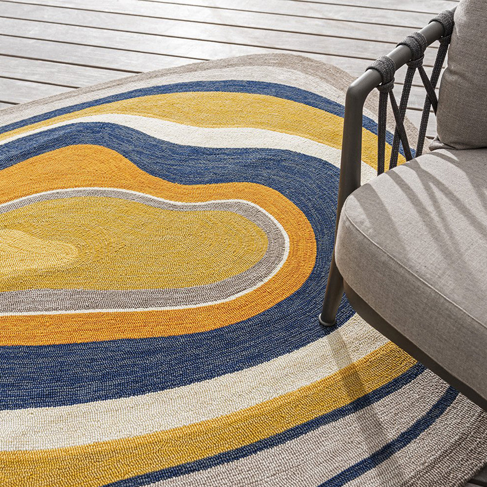 Aura Outdoor Rug (Ochre).