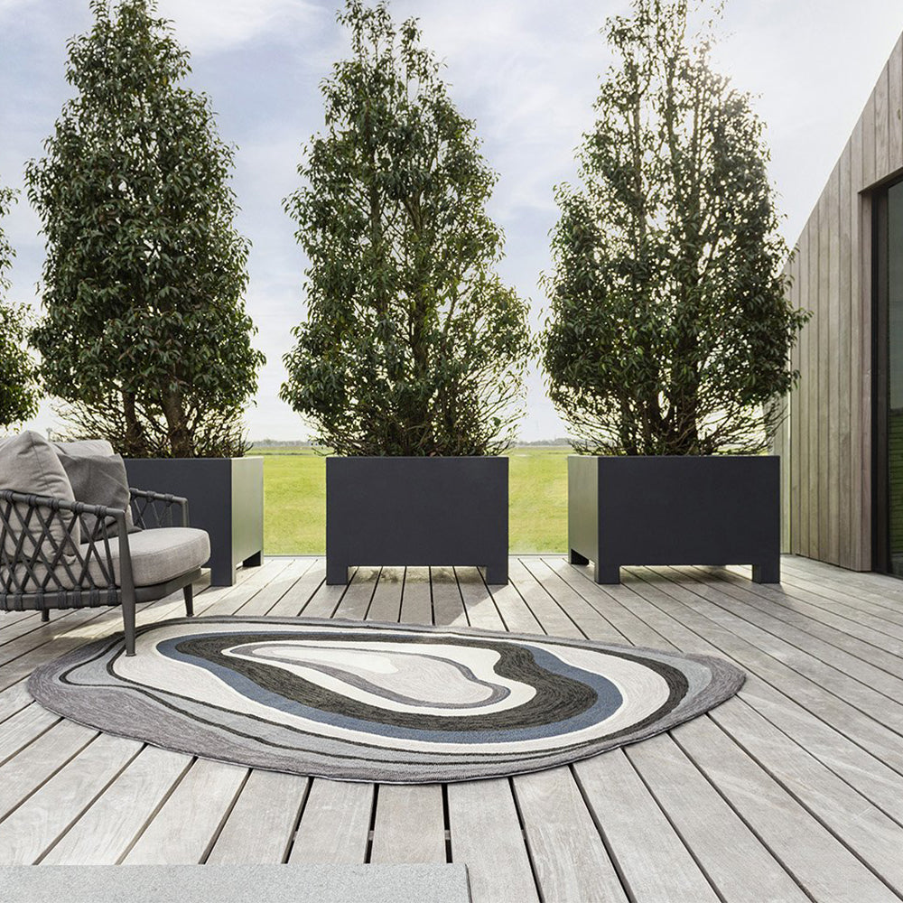 Aura Outdoor Rug (Grey).