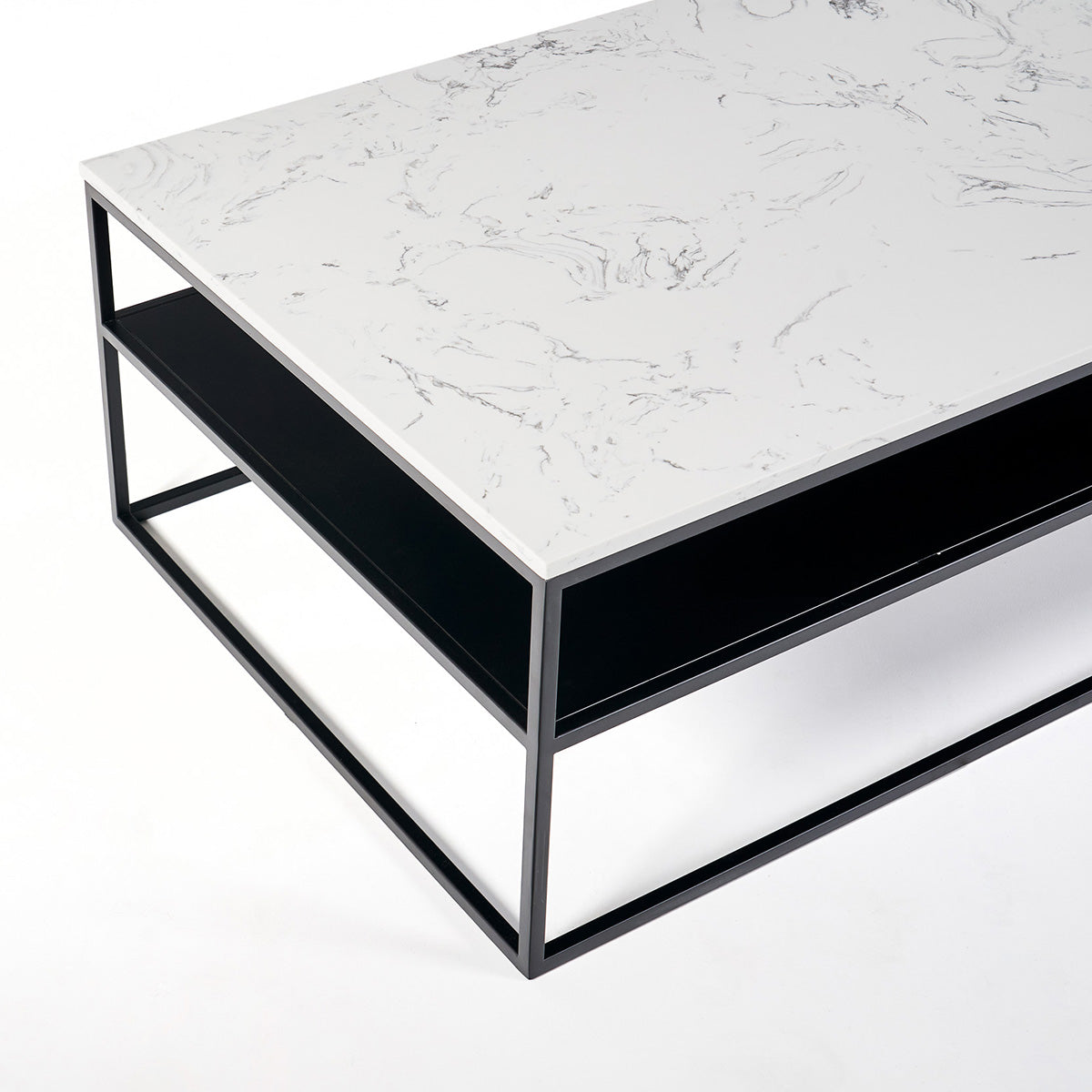 Lexicon Coffee Table (White Marble).