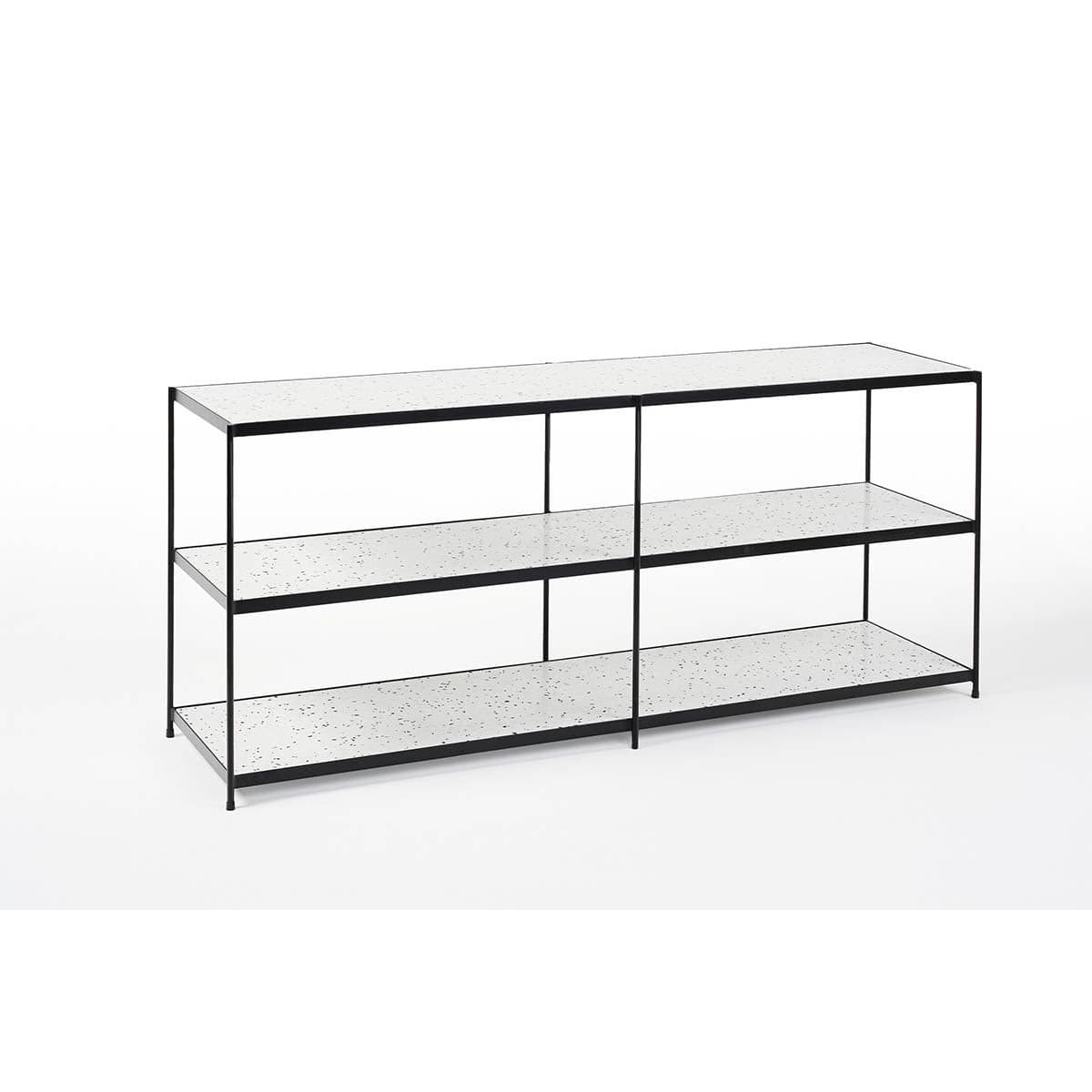 Luwin Console Table (Black/White Terrazzo).