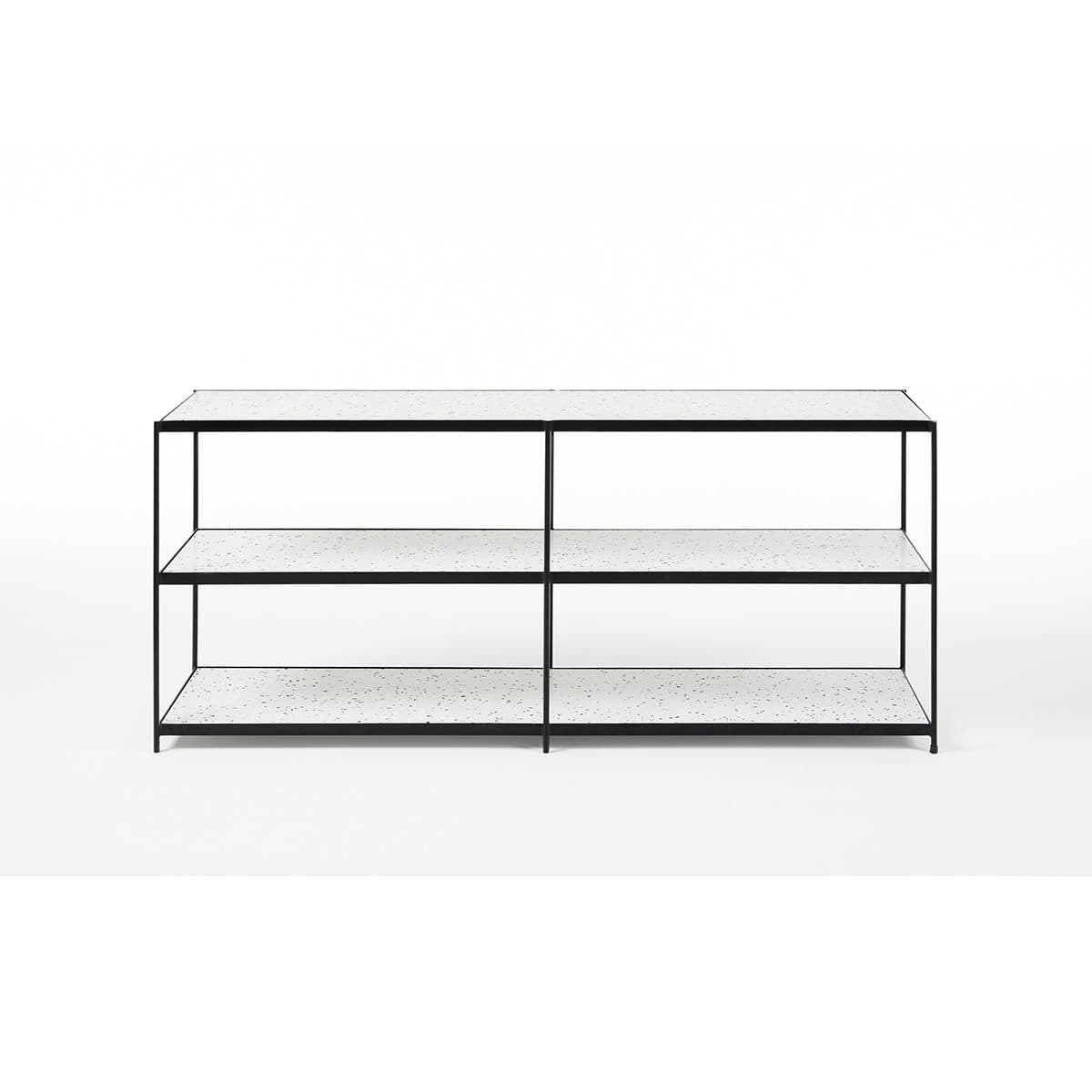 Luwin Console Table (Black/White Terrazzo).