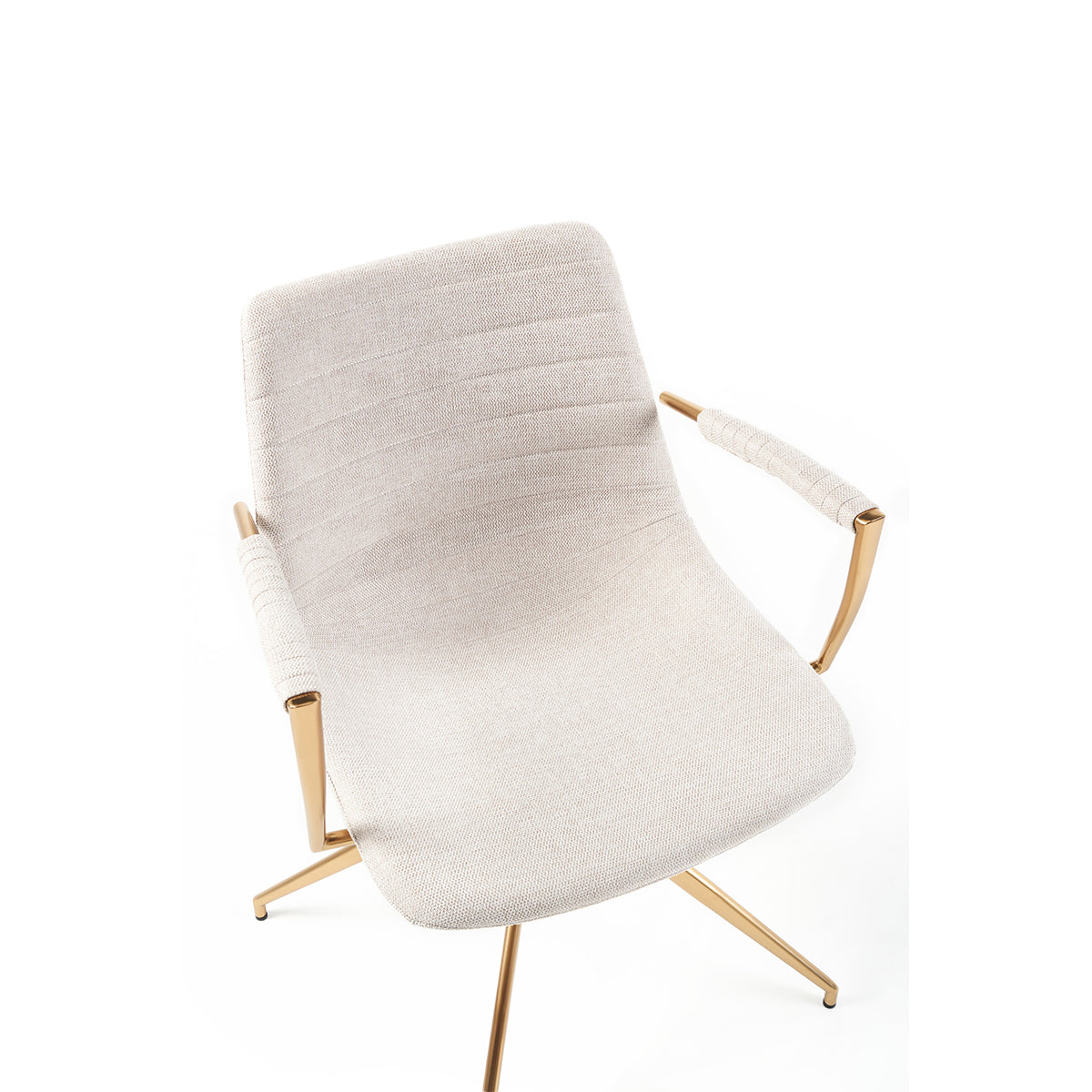 Belair Swivel Dining Chair (Biscuit).