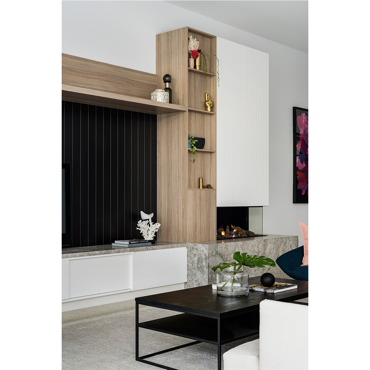 Lexicon Coffee Table (Black Oak).