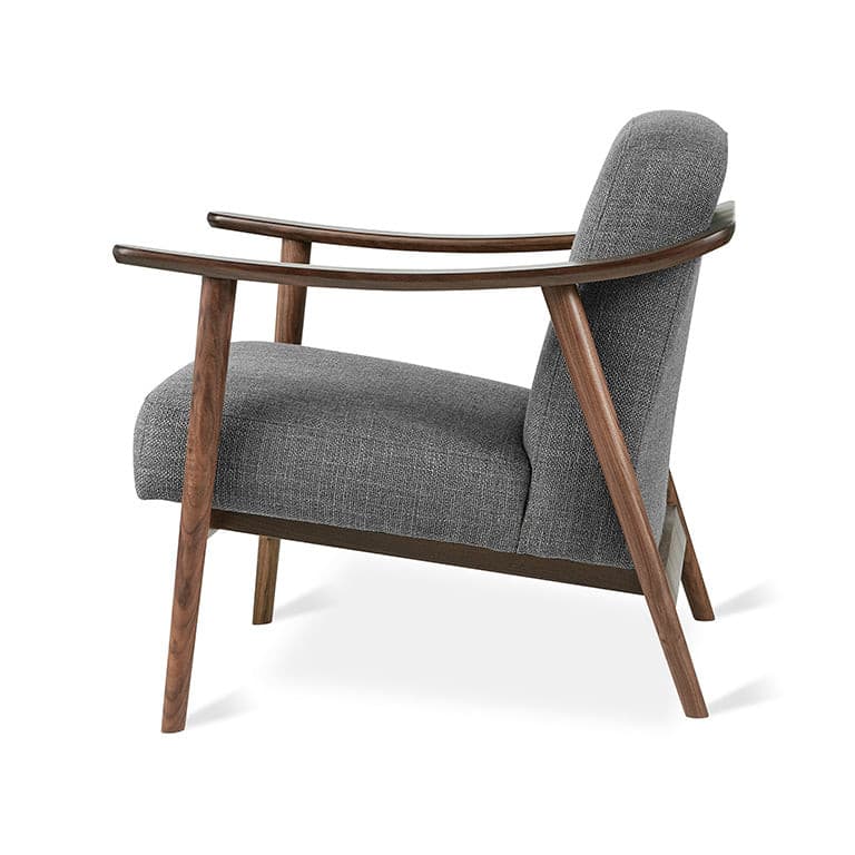Baltic Armchair (Pewter/Walnut).