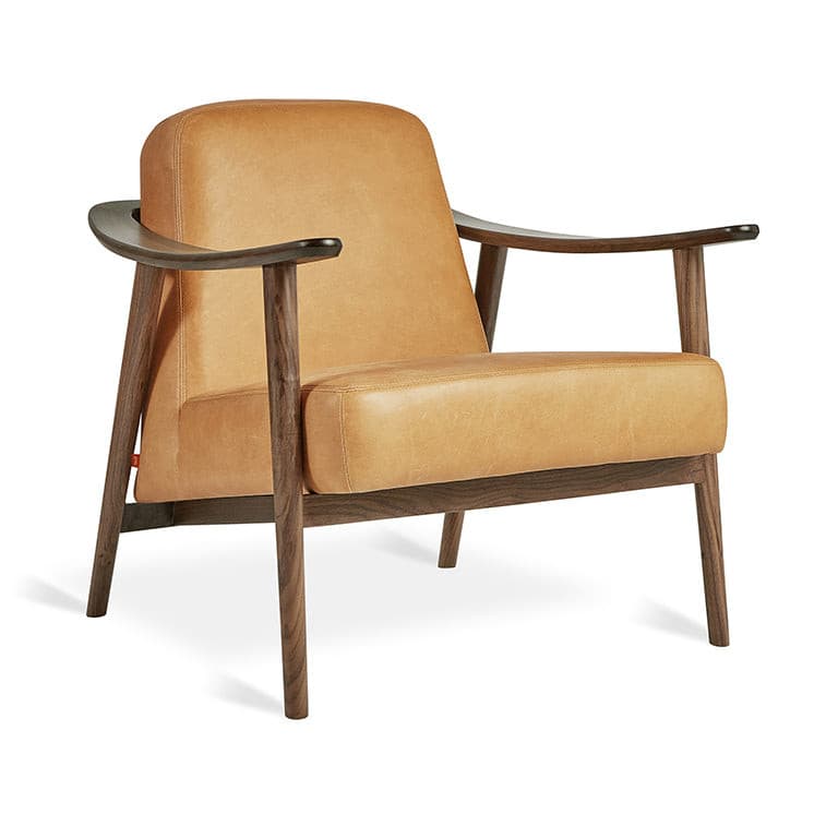 Baltic Armchair (Canyon Whisky Leather/Walnut).