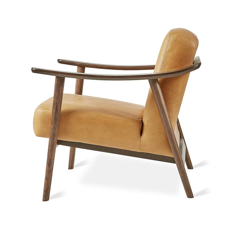 Baltic Armchair (Canyon Whisky Leather/Walnut).