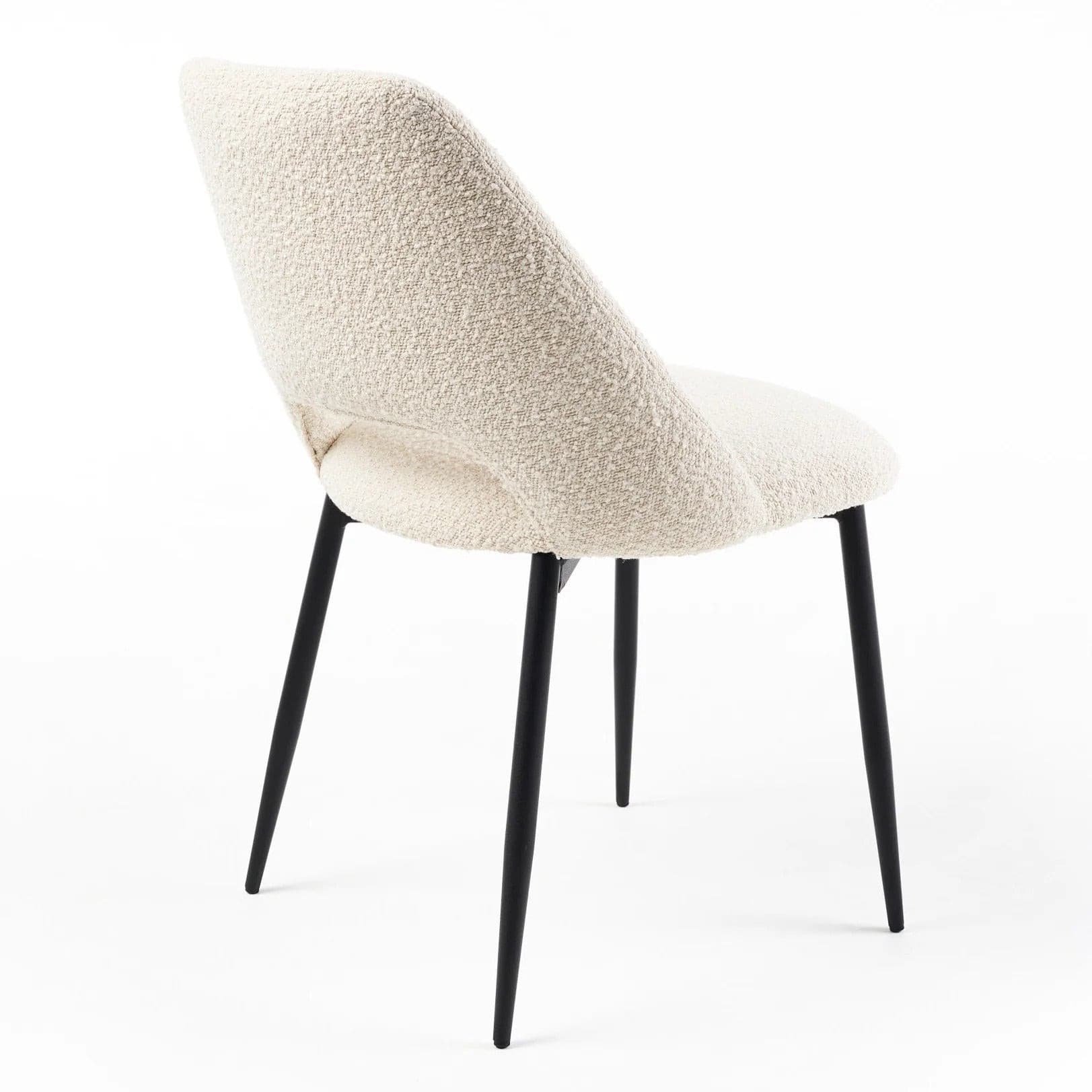Clyde Dining Chair (Boucle Ivory).