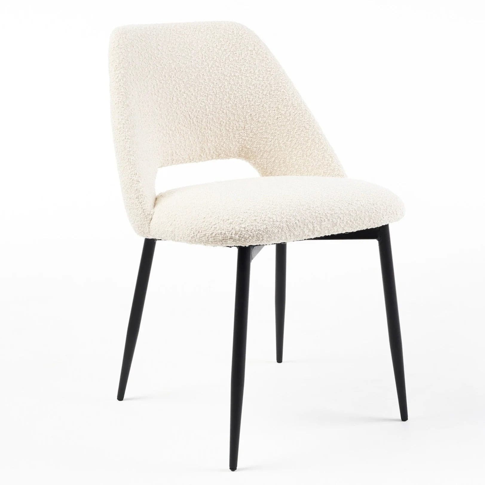 Clyde Dining Chair (Boucle Ivory).
