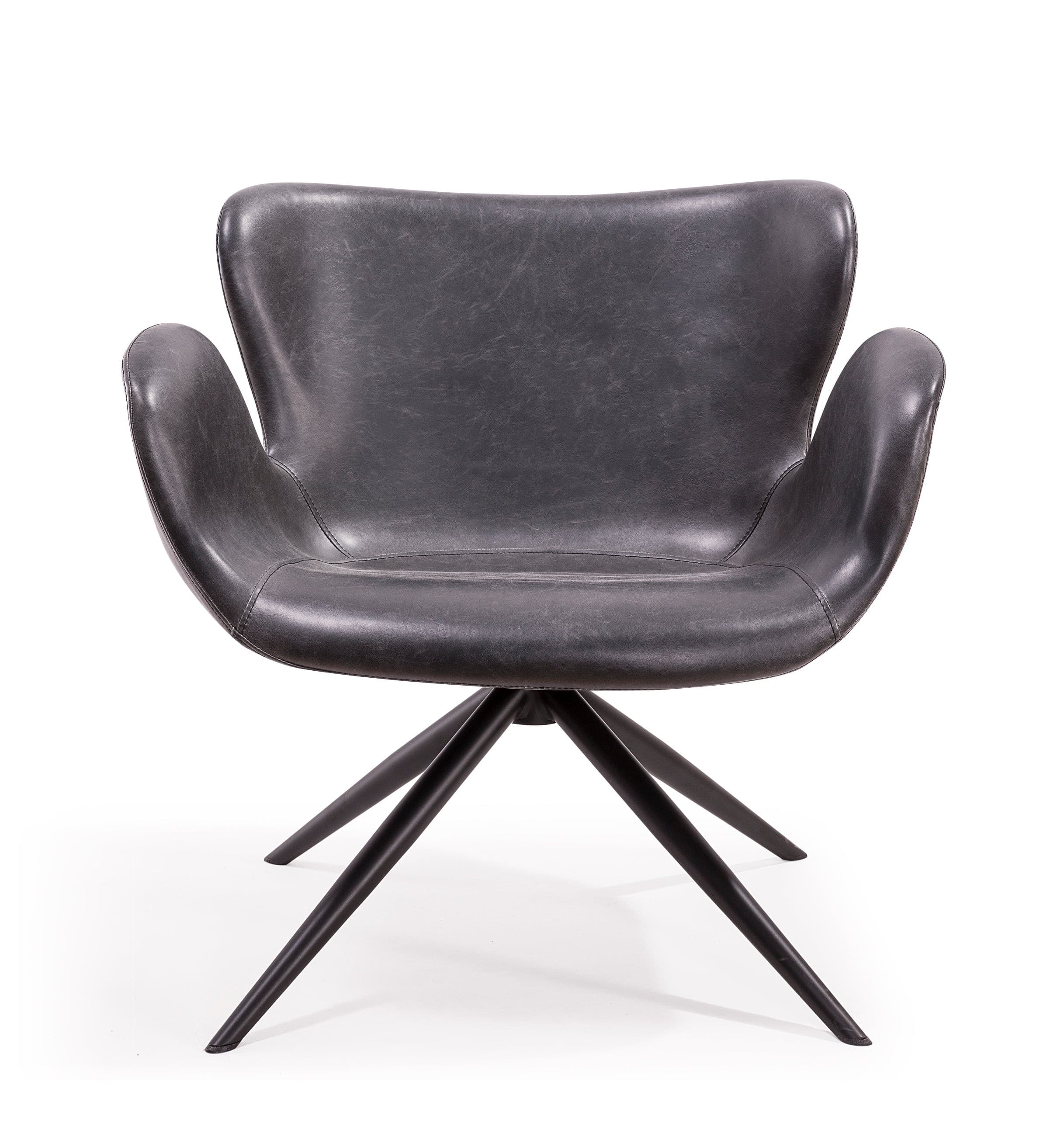 Frida Swivel Armchair (Black).