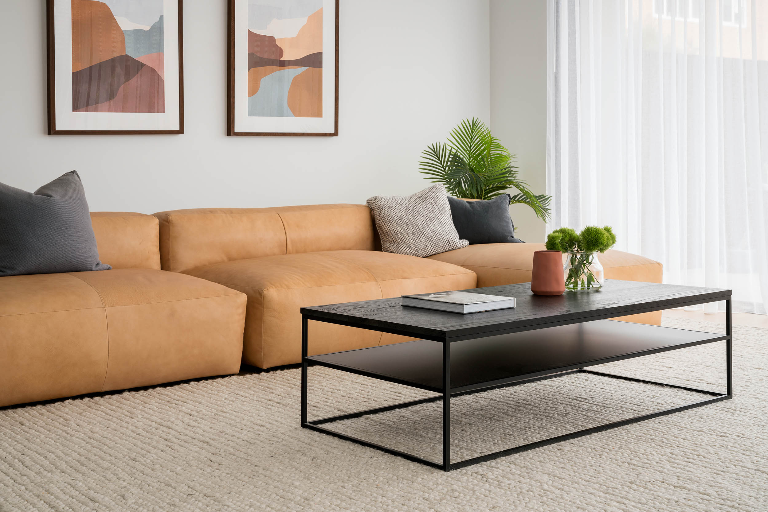Lexicon Coffee Table (Black Oak).