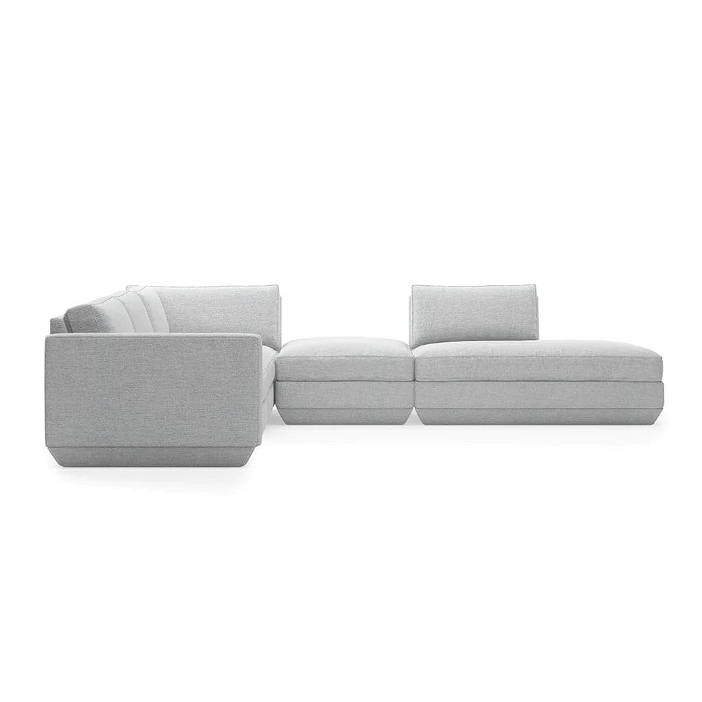 Podium Modualr Sofa - Lounge Right (Bayview Silver).