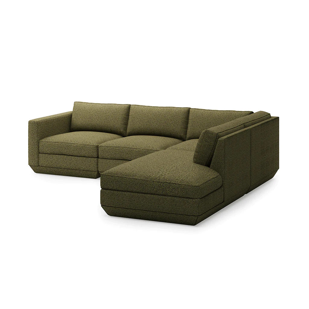Podium Modualr Sofa - Lounge Right (Copenhagen Terra).