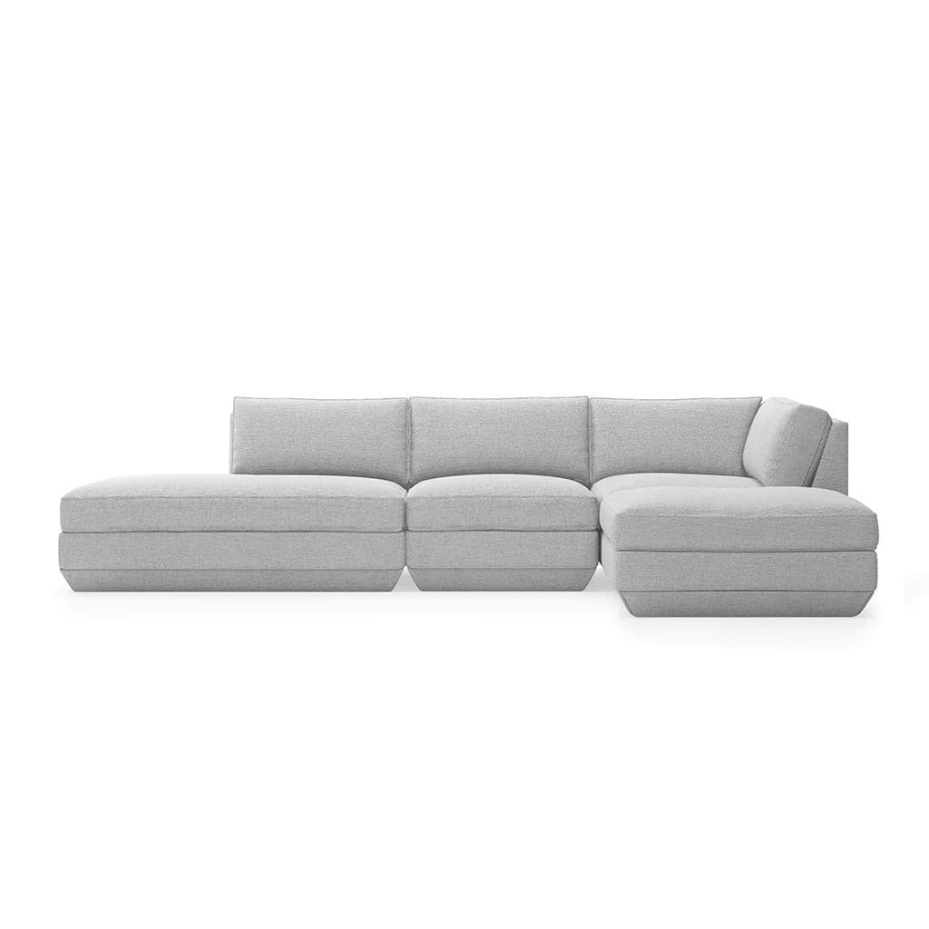 Podium Modualr Sofa - Armless (Bayview Silver).