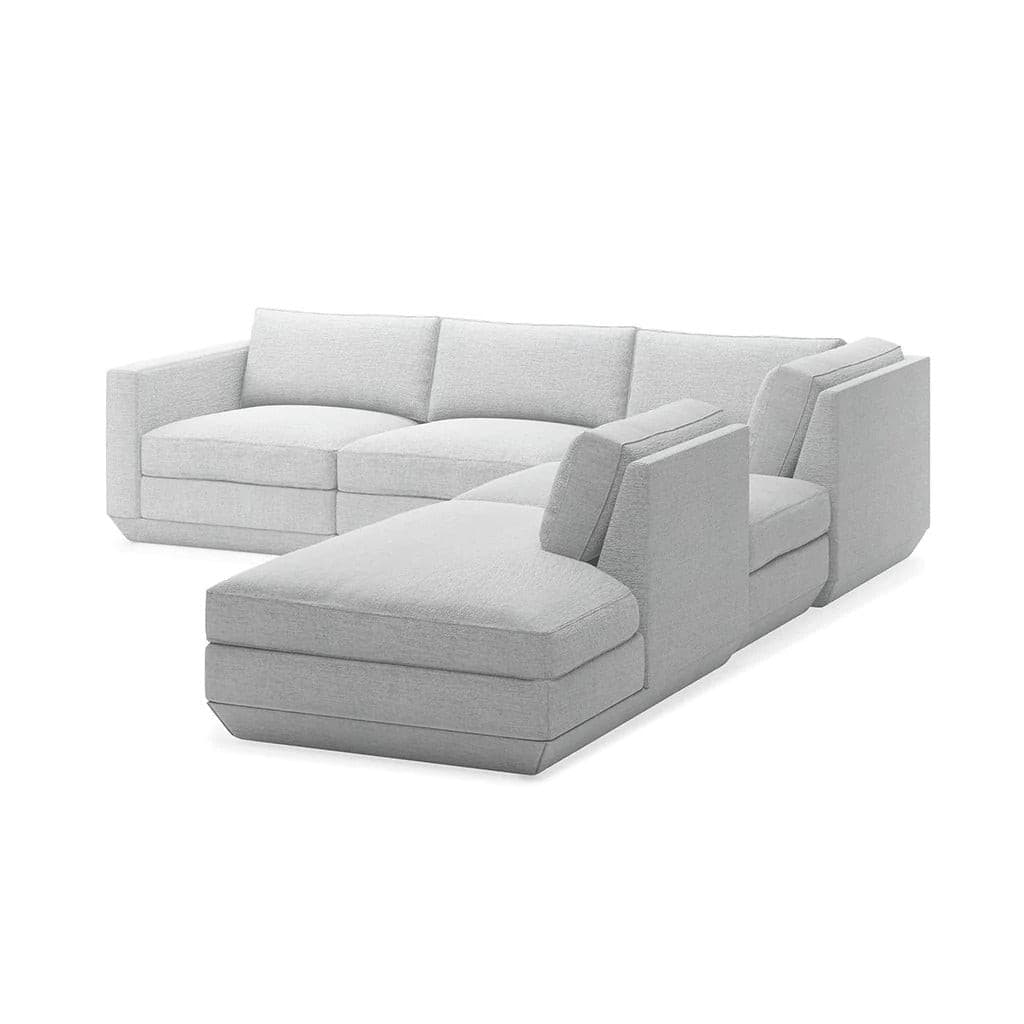 Podium Modualr Sofa - Armless (Bayview Silver).