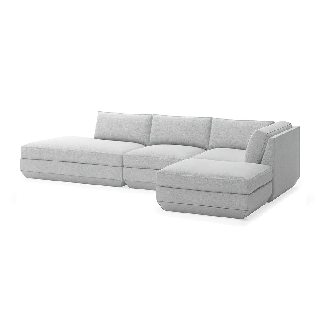 Podium Ottoman (Bayview Silver).