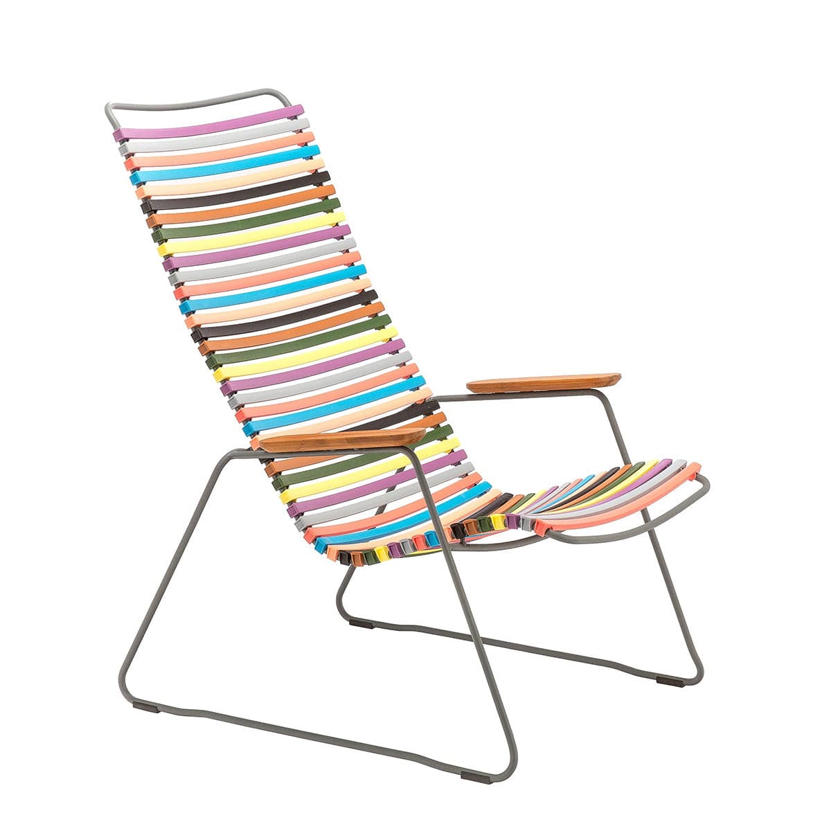 Click Outdoor Lounge Chair With Armrest (Dynamic Multicolour).