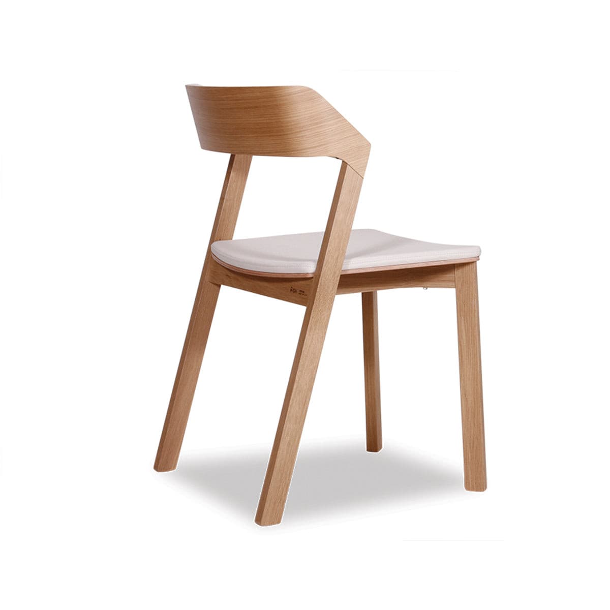 Merano Chair (Natural Oak/White Pad).