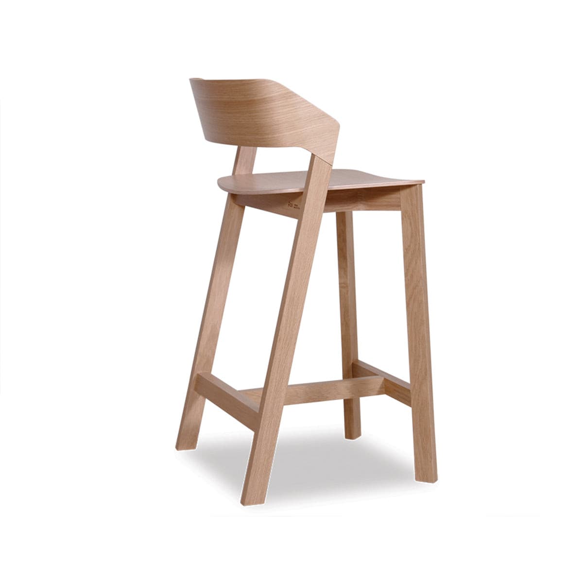 Merano Bar Stool (Natural Oak).