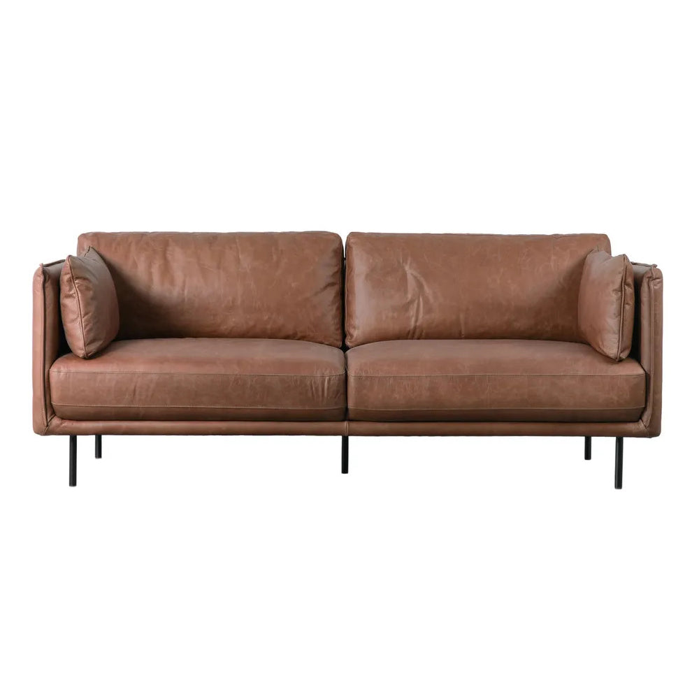 Wigmore Sofa - Brown Leather