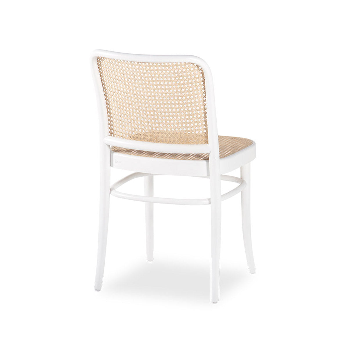 811 Hoffmann Chair - Cane Seat/Cane Backrest (White).