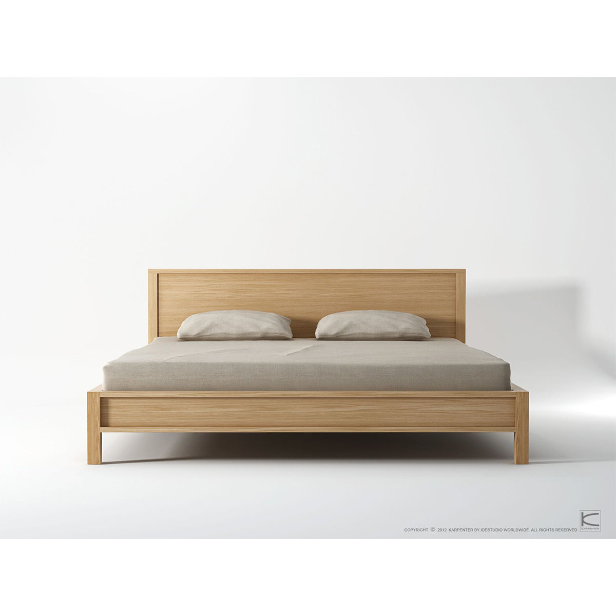 Solid Bed (European Oak).