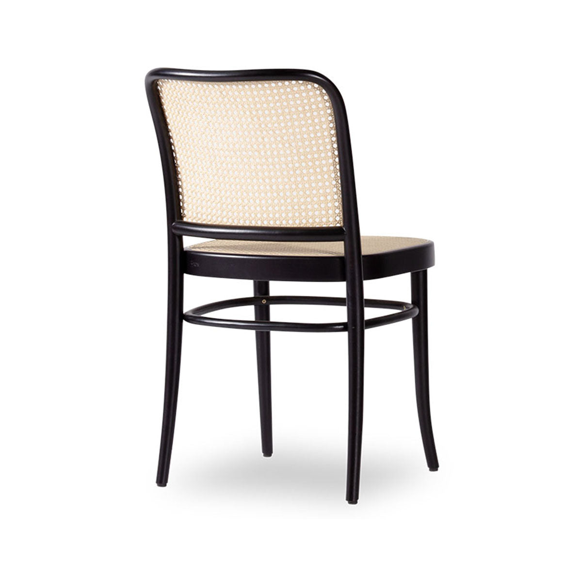 811 Hoffmann Chair - Cane Seat/Cane Backrest (Black Stain).