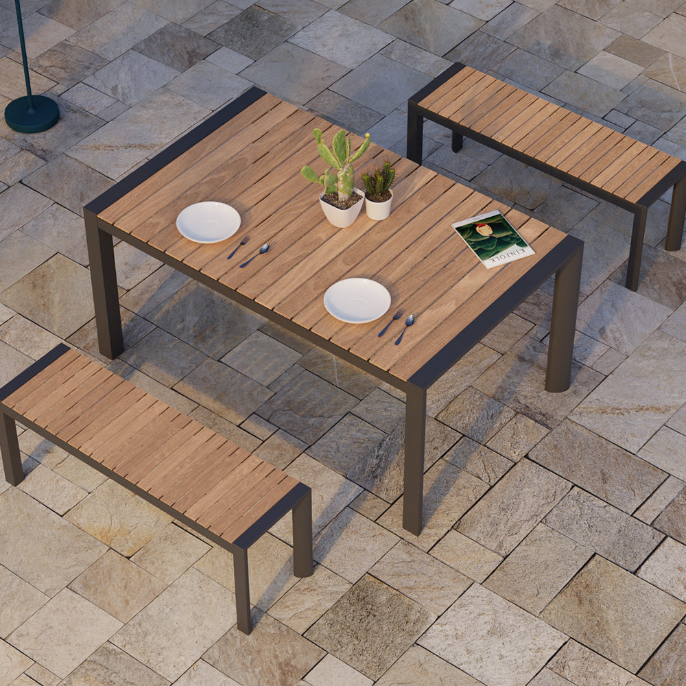 Vydel Outdoor Dining Table - 1.6m (Charcoal)