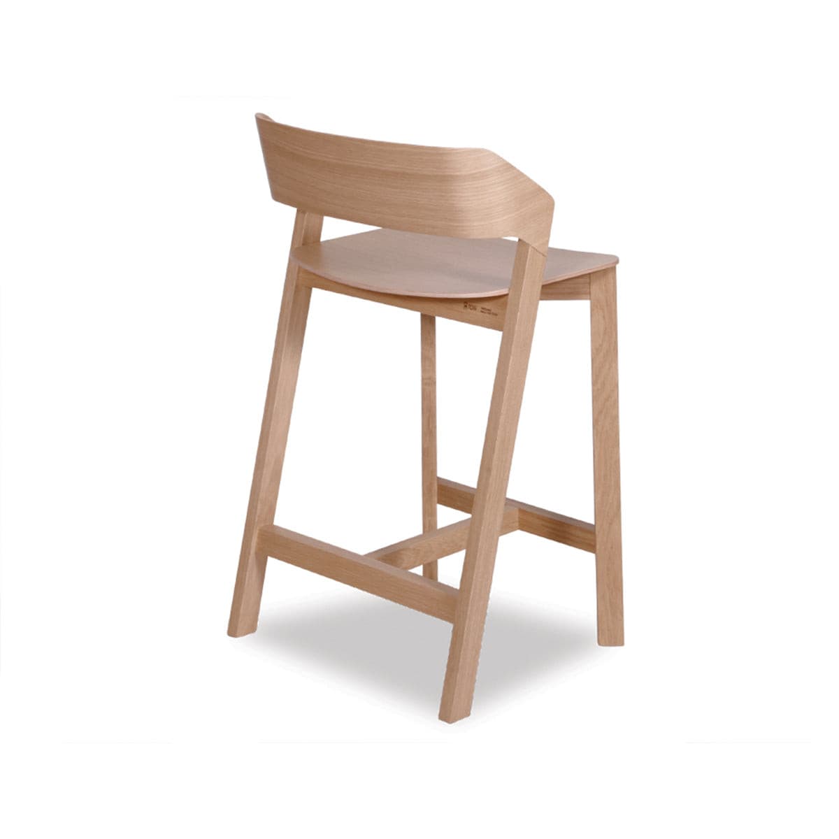 Merano Bar Stool (Natural Oak).