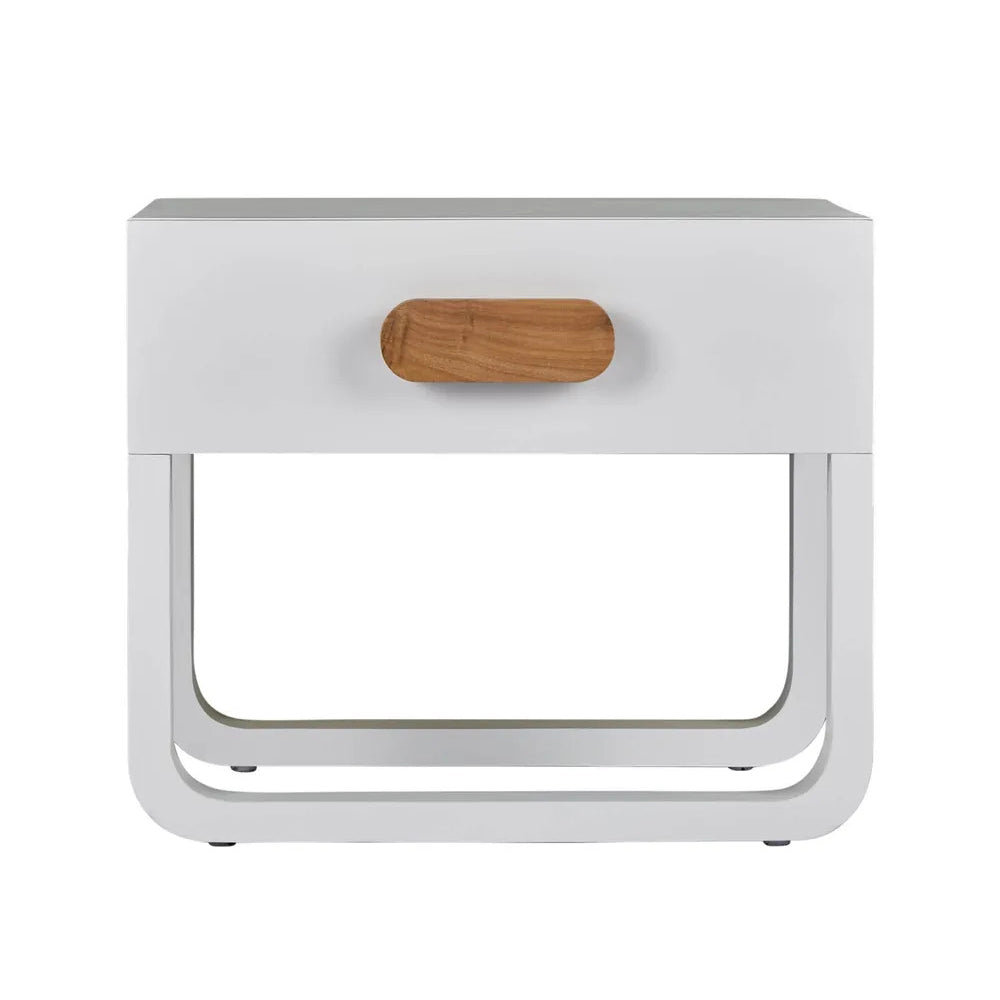 Norma Bedside Table - White