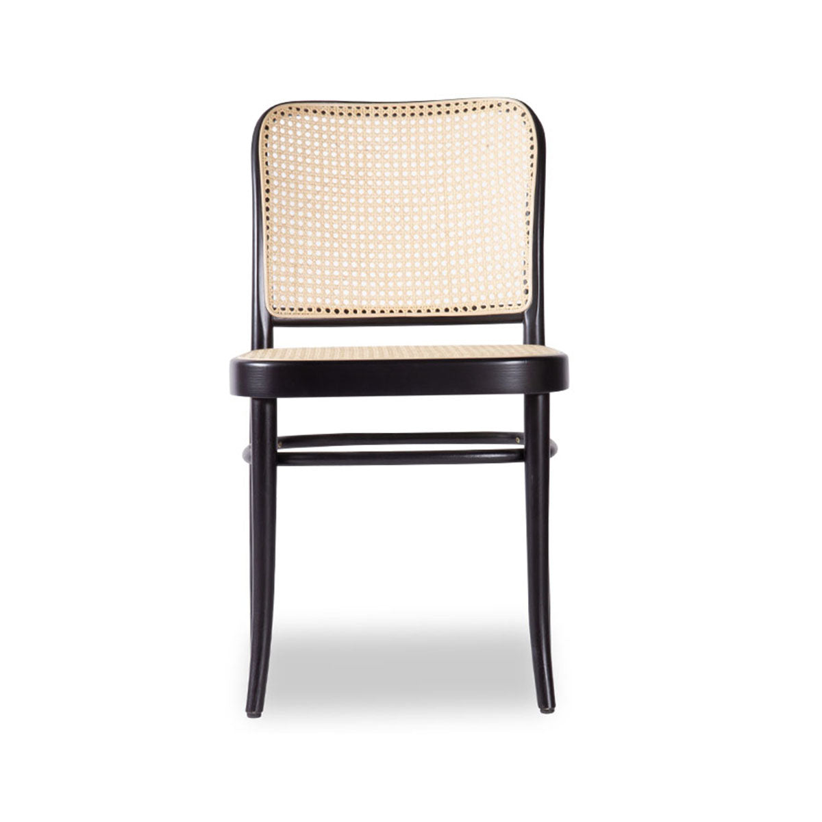 811 Hoffmann Chair - Cane Seat/Cane Backrest (Black Stain).