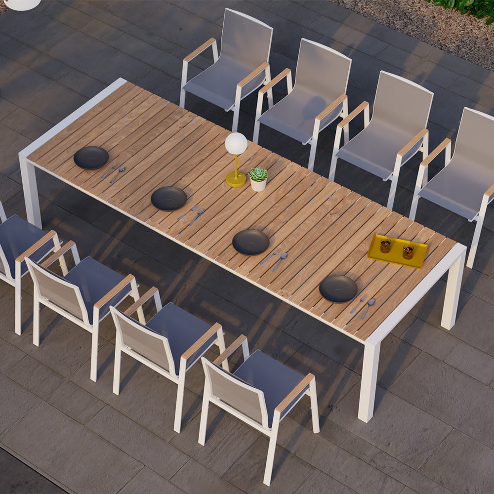 Vydel Outdoor Dining Table - 3m (White)