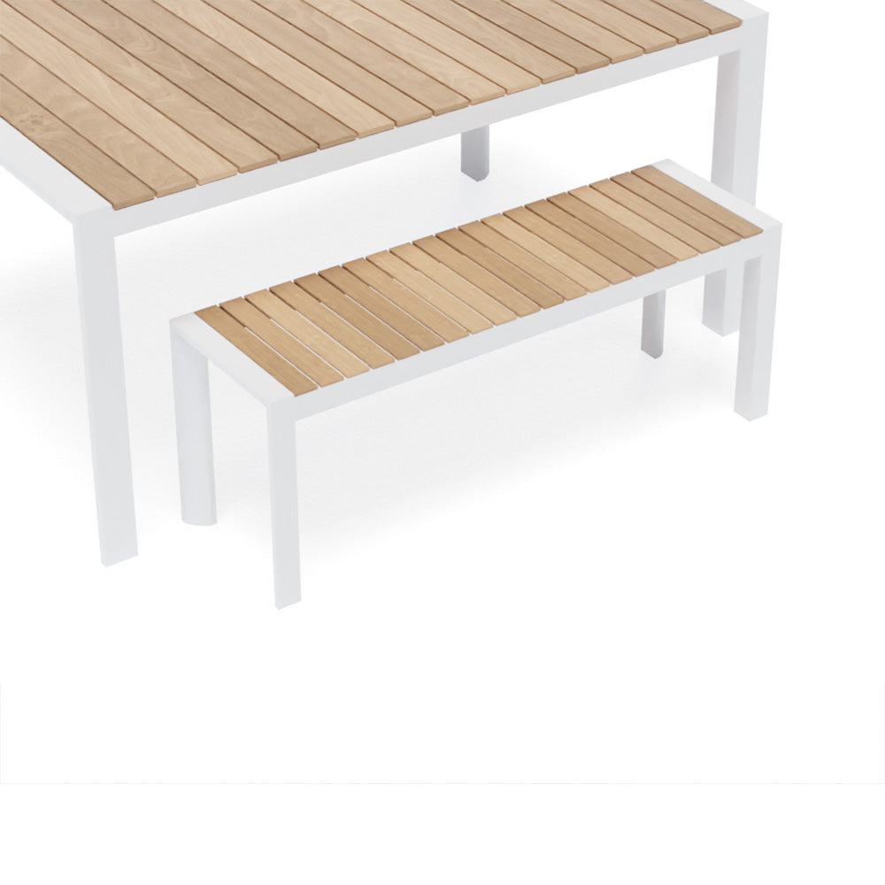 Vydel Outdoor Bench Seat - 1.2m - White